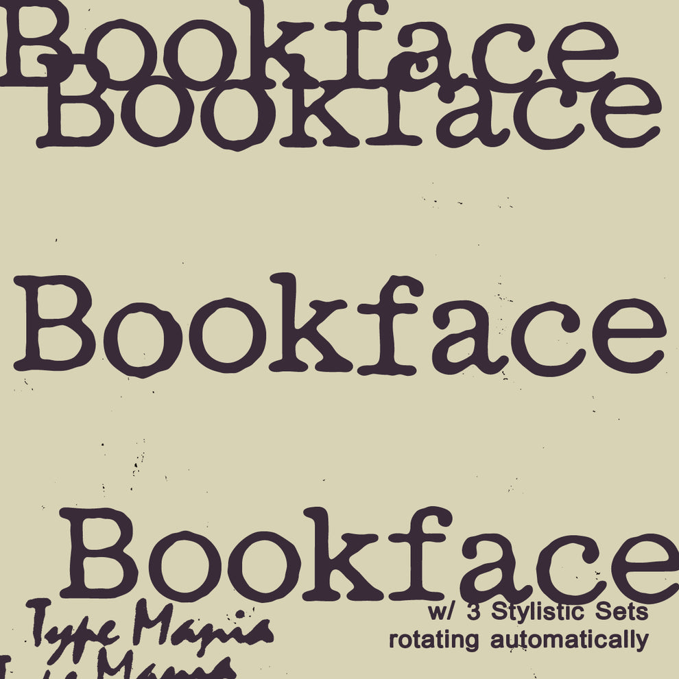 Bookface TM – Type Mania