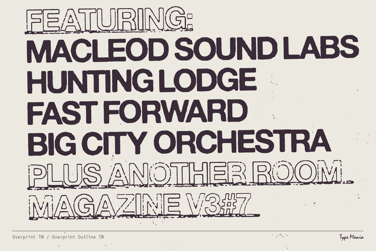 Overprint Outline TM