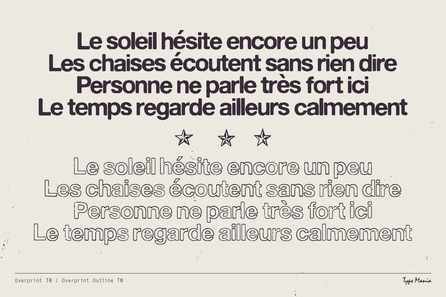 Overprint Outline TM