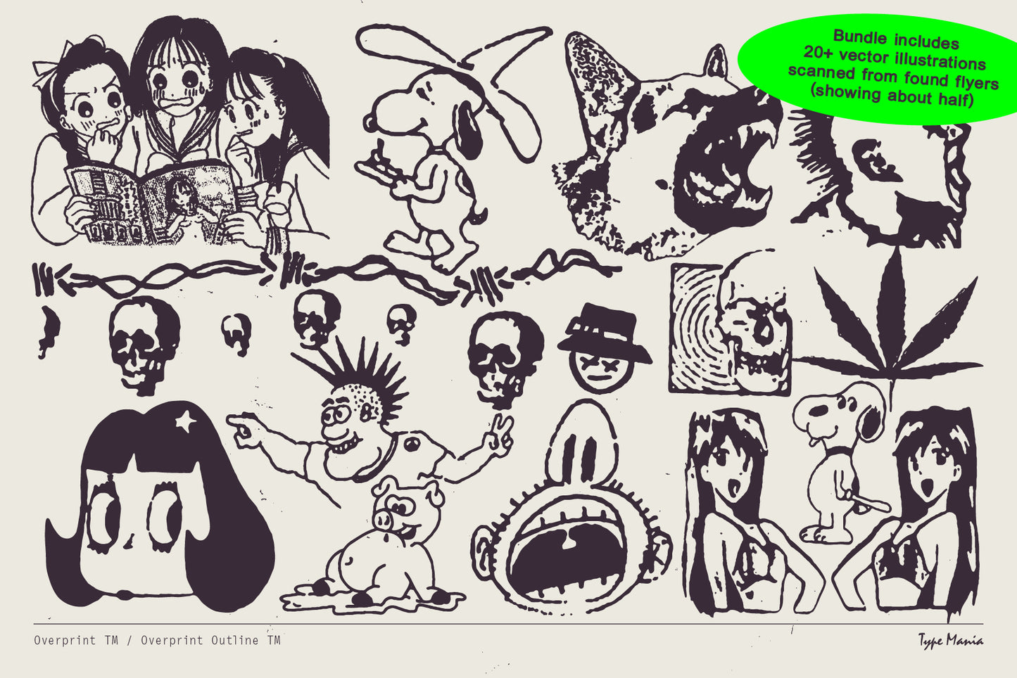 Overprint TM & Overprint Outline TM Combo